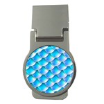 Mermaid Tail Blue Money Clip (Round)