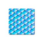 Mermaid Tail Blue Magnet (Square)