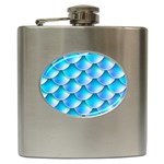 Mermaid Tail Blue Hip Flask (6 oz)