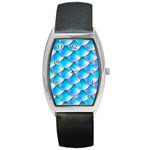 Mermaid Tail Blue Barrel Style Metal Watch