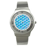 Mermaid Tail Blue Stainless Steel Watch