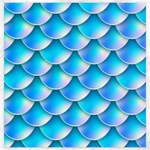 Mermaid Tail Blue Canvas 20  x 20 