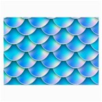 Mermaid Tail Blue Large Glasses Cloth (2 Sides)