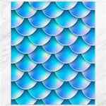 Mermaid Tail Blue Canvas 11  x 14 