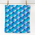 Mermaid Tail Blue Face Towel