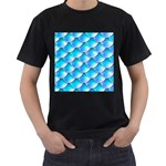 Mermaid Tail Blue Men s T-Shirt (Black)