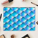 Mermaid Tail Blue Cosmetic Bag (XL)