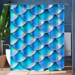 Mermaid Tail Blue Shower Curtain 60  x 72  (Medium)