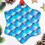 Mermaid Tail Blue Ornament (Snowflake)