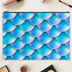 Mermaid Tail Blue Cosmetic Bag (XXXL)