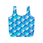 Mermaid Tail Blue Full Print Recycle Bag (S)