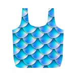 Mermaid Tail Blue Full Print Recycle Bag (M)