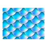 Mermaid Tail Blue Double Sided Flano Blanket (Mini)