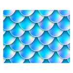 Mermaid Tail Blue Double Sided Flano Blanket (Large)