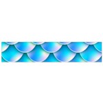 Mermaid Tail Blue Small Flano Scarf