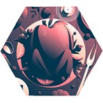 dark thanksgiving dinner Wooden Puzzle Hexagon