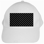 Halloween Skulls Crossbones White Cap