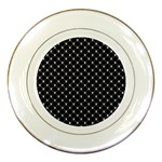Halloween Skulls Crossbones Porcelain Plate