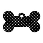 Halloween Skulls Crossbones Dog Tag Bone (One Side)