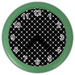 Halloween Skulls Crossbones Color Wall Clock