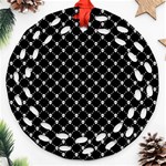 Halloween Skulls Crossbones Ornament (Round Filigree)