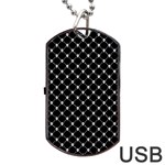 Halloween Skulls Crossbones Dog Tag USB Flash (One Side)