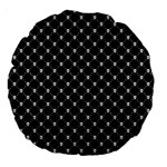 Halloween Skulls Crossbones Large 18  Premium Round Cushion 