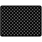 Halloween Skulls Crossbones Double Sided Fleece Blanket (Large)