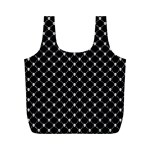 Halloween Skulls Crossbones Full Print Recycle Bag (M)