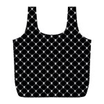 Halloween Skulls Crossbones Full Print Recycle Bag (L)