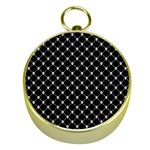 Halloween Skulls Crossbones Gold Compass