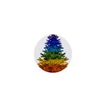 rainbow christmas tree 1  Mini Button