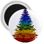 rainbow christmas tree 3  Magnet