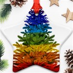 rainbow christmas tree Ornament (Star)