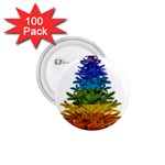 rainbow christmas tree 1.75  Button (100 pack) 