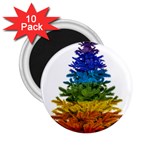 rainbow christmas tree 2.25  Magnet (10 pack)