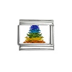 rainbow christmas tree Italian Charm (9mm)
