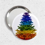 rainbow christmas tree 2.25  Handbag Mirror