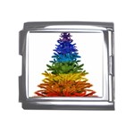 rainbow christmas tree Mega Link Italian Charm (18mm)