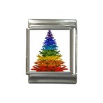 rainbow christmas tree Italian Charm (13mm)