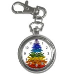 rainbow christmas tree Key Chain Watch