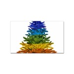 rainbow christmas tree Sticker (Rectangular)