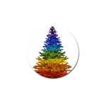rainbow christmas tree Golf Ball Marker