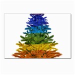 rainbow christmas tree Postcard 4  x 6 