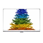 rainbow christmas tree Business Card Holder