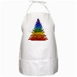 rainbow christmas tree BBQ Apron