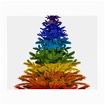 rainbow christmas tree Small Glasses Cloth