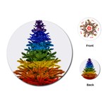 rainbow christmas tree Playing Cards Single Design (Round)
