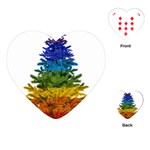 rainbow christmas tree Playing Cards Single Design (Heart)