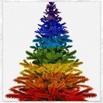 rainbow christmas tree Canvas 16  x 16 